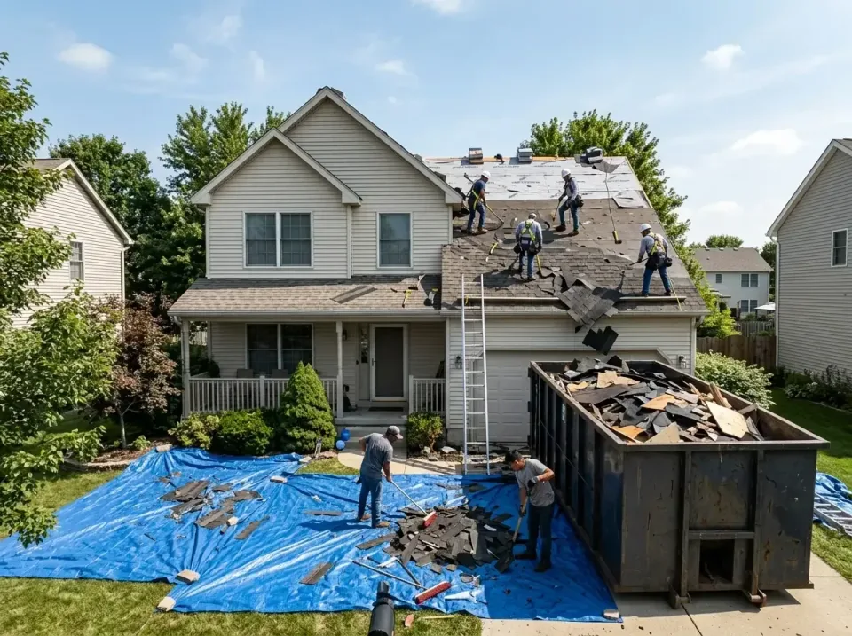 roof-replacement-debris-remova-004 — frequently asked questions, Cheapest Dumpster Rentals in Schaumburg, IL